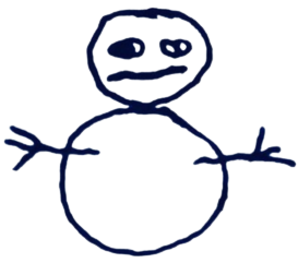 snowman drawing from The Snowman (2017)